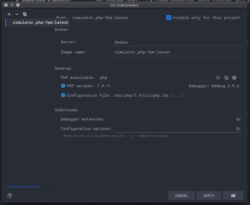 phpstorm xdebug docker